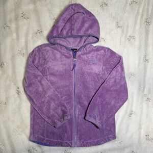 North Face Purple Cozy Soft Full Zip Jacket Size 5
